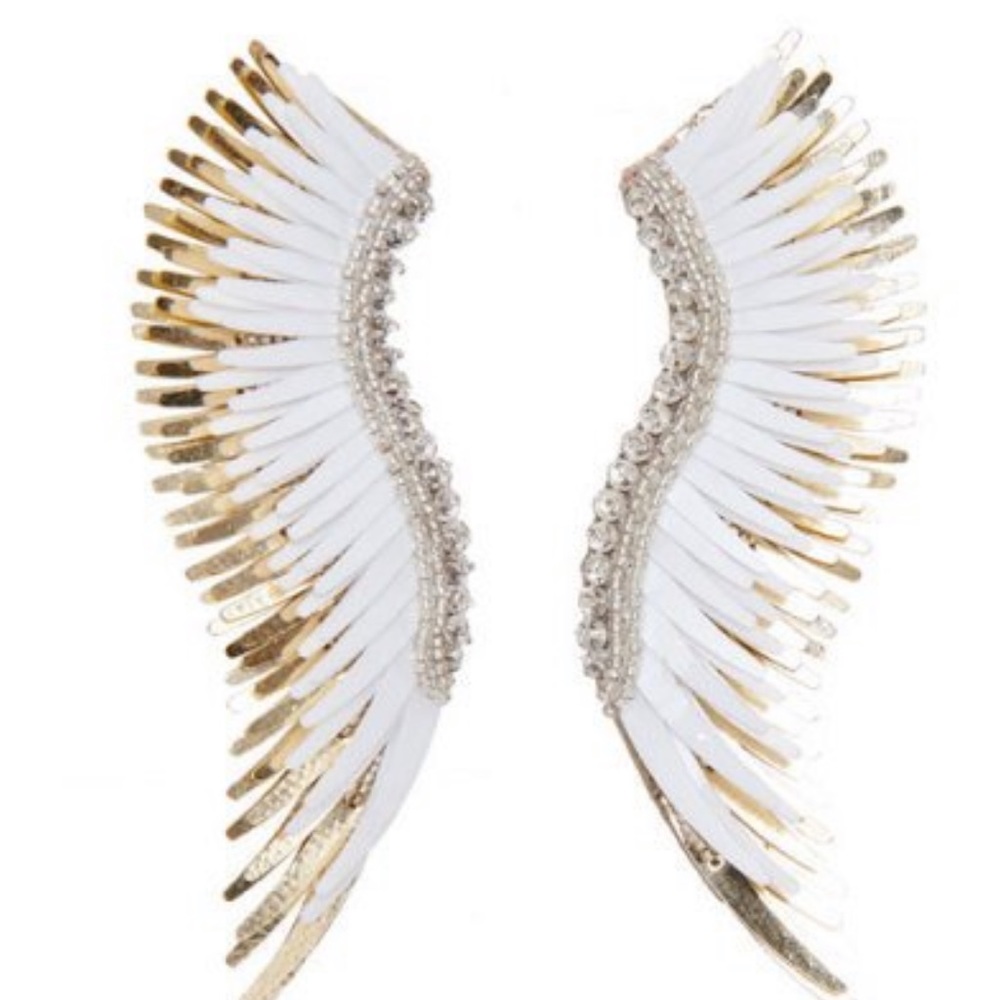 Mignonne Gavigan Madeline Earrings White/Gold